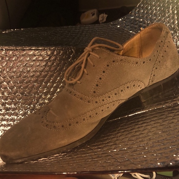 JOHN VARAVATOS USA MEN\'S SUEDE BAROGUE OXFORDS SZ 11M main image 4